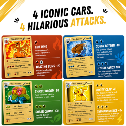 Cheeky Thicc Gold Cards