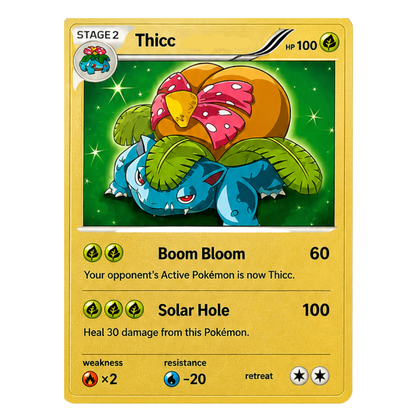 Cheeky Thicc Gold Cards