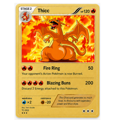 Cheeky Thicc Gold Cards